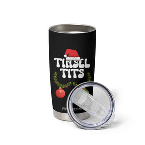 Christmas Tinsel Tits Tumbler Cup Funny Xmas Couple Matching TS11 Print Your Wear