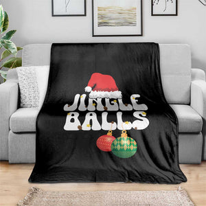 Christmas Jingle Balls Throw Blanket Funny Xmas Couple Matching TS11 Print Your Wear
