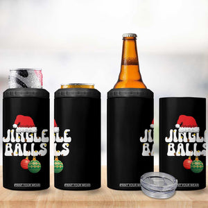 Christmas Jingle Balls 4 in 1 Can Cooler Tumbler Funny Xmas Couple Matching TS11 Print Your Wear