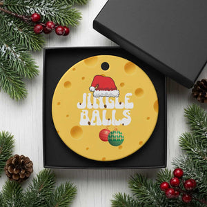 Christmas Jingle Balls Ceramic Ornament Funny Xmas Couple Matching TS11 1pc Yellow Cheese Print Your Wear