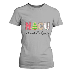 Funny NICU Labor Delivery Nurse Christmas Christmas Tree T Shirt For Women TS11 Sport Gray Print Your Wear