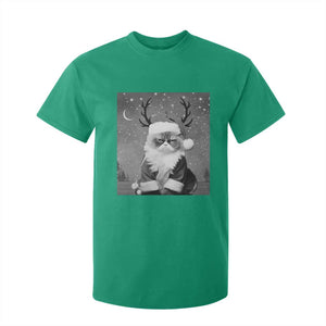 Funny Christmas Santa Grumpy Cat T Shirt For Kid TS11 Irish Green Print Your Wear