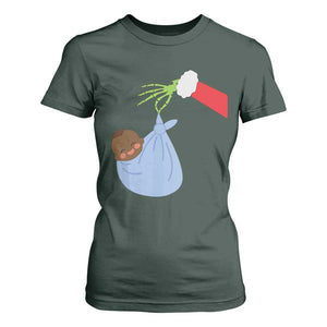 Funny NICU Labor Delivery Nurse Christmas Santa Black Baby T Shirt For Women TS11 Dark Forest Green Print Your Wear