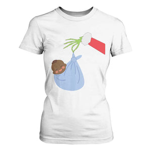 Funny NICU Labor Delivery Nurse Christmas Santa Black Baby T Shirt For Women TS11 White Print Your Wear