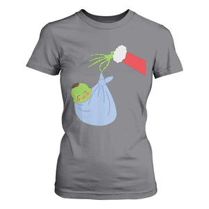 Funny NICU Labor Delivery Nurse Christmas Santa Green Baby T Shirt For Women TS11 Charcoal Print Your Wear