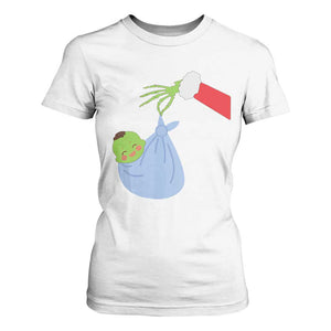 Funny NICU Labor Delivery Nurse Christmas Santa Green Baby T Shirt For Women TS11 White Print Your Wear