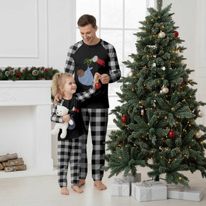 Funny NICU Labor Delivery Nurse Xmas Santa Black Baby Plaid Pajama Set TS11 White Plaid Print Your Wear