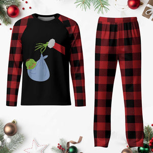 Funny NICU Labor Delivery Nurse Xmas Santa Green Baby Plaid Pajama Set TS11 Buffalo Plaid Print Your Wear