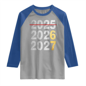 Funny 67 New Year Raglan Shirt Happy New Year 2026 2027 Six Seven Meme Faux Glitter Effect Printed TS11 Sport Gray Royal Print Your Wear