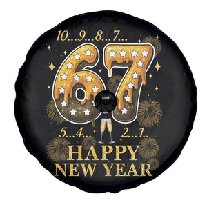Funny 67 New Years Eve Spare Tire Cover Countdown New Year Party 2026 Six Seven Meme TS11 Print Your Wear
