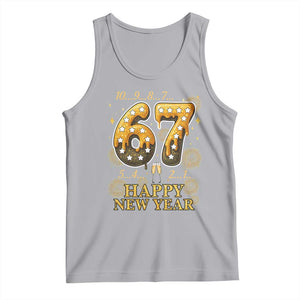 Funny 67 New Years Eve Tank Top Countdown New Year Party 2026 Six Seven Meme TS11 Athletic Heather Print Your Wear