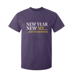 New Year New Me Mental Breakdowns T Shirt For Kid Funny New Year Party Faux Glitter TS11 Purple Print Your Wear