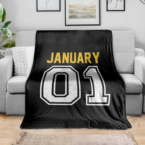 Funny January 01 New Years Eve Party Throw Blanket TS11 Print Your Wear