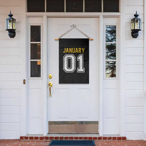Funny January 01 New Years Eve Party Garden Flag TS11 Print Your Wear