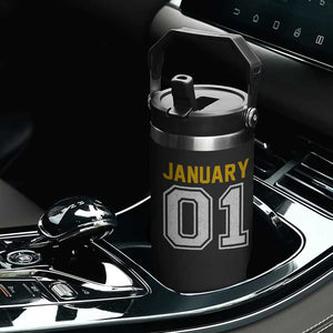 Funny January 01 New Years Eve Party Flip Straw Tumbler TS11 Print Your Wear