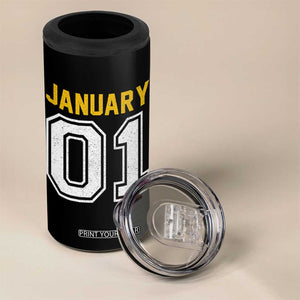 Funny January 01 New Years Eve Party 4 in 1 Can Cooler Tumbler TS11 Print Your Wear