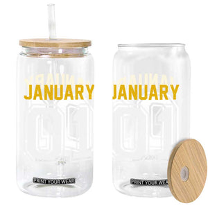 Funny January 01 New Years Eve Party Glass Can TS11 Print Your Wear