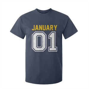 Funny January 01 New Years Eve Party T Shirt For Kid TS11 Navy Print Your Wear