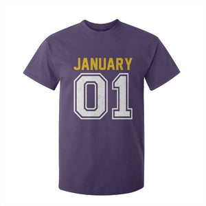 Funny January 01 New Years Eve Party T Shirt For Kid TS11 Purple Print Your Wear