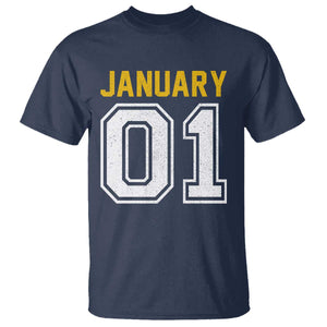 Funny January 01 New Years Eve Party T Shirt TS11 Navy Print Your Wear