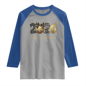Spanish New Year 2026 Raglan Shirt Feliz Ano Nuevo NYE Party Disco Ball TS11 Sport Gray Royal Print Your Wear