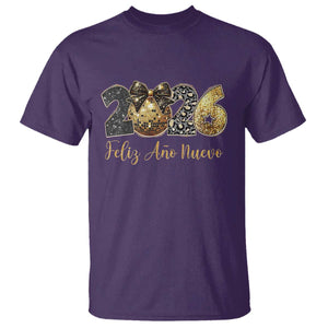 Spanish New Year 2026 T Shirt Feliz Ano Nuevo NYE Party Disco Ball TS11 Purple Print Your Wear