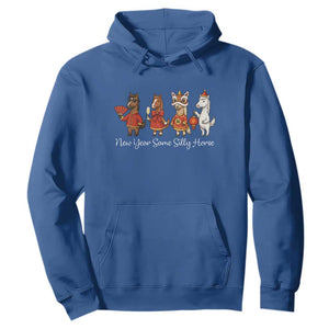 Funny Chinese New Year 2026 Hoodie New Year Same Silly Horse TS11 Royal Blue Print Your Wear