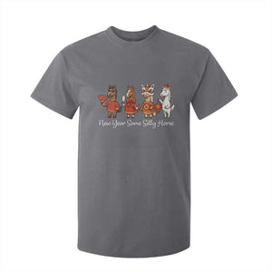 Funny Chinese New Year 2026 T Shirt For Kid New Year Same Silly Horse TS11 Charcoal Print Your Wear