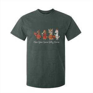 Funny Chinese New Year 2026 T Shirt For Kid New Year Same Silly Horse TS11 Dark Forest Green Print Your Wear