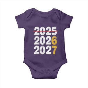Funny 67 New Year Baby Onesie Happy New Year 2026 2027 Six Seven Meme TS11 Purple Print Your Wear
