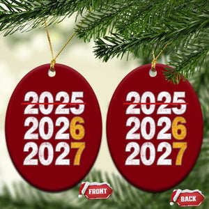 Funny 67 New Year Ceramic Ornament Happy New Year 2026 2027 Six Seven Meme TS11 Print Your Wear