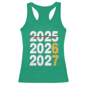 Funny 67 New Year Racerback Tank Top Happy New Year 2026 2027 Six Seven Meme TS11 Irish Green Print Your Wear
