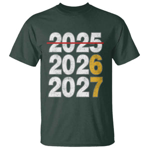 Funny 67 New Year T Shirt Happy New Year 2026 2027 Six Seven Meme TS11 Dark Forest Green Print Your Wear
