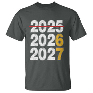Funny 67 New Year T Shirt Happy New Year 2026 2027 Six Seven Meme TS11 Dark Heather Print Your Wear