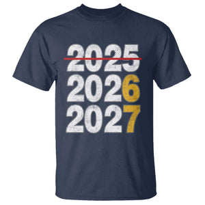 Funny 67 New Year T Shirt Happy New Year 2026 2027 Six Seven Meme TS11 Navy Print Your Wear