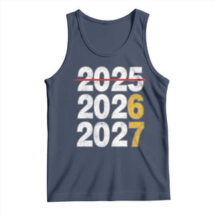 Funny 67 New Year Tank Top Happy New Year 2026 2027 Six Seven Meme TS11 Navy Print Your Wear