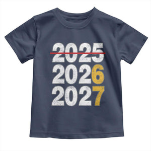 Funny 67 New Year Toddler T Shirt Happy New Year 2026 2027 Six Seven Meme TS11 Navy Print Your Wear