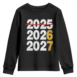 Funny 67 New Year Youth Sweatshirt Happy New Year 2026 2027 Six Seven Meme TS11 Black Print Your Wear