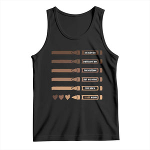Melanin Black Teacher Tank Top We Can Be Different On The Outside But We Have The Same Heart Inside TS11 Black Print Your Wear