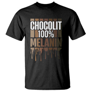 Funny Chocolit 100% T Shirt African American Melanin Black Pride TS11 Black Print Your Wear