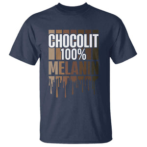 Funny Chocolit 100% T Shirt African American Melanin Black Pride TS11 Navy Print Your Wear