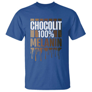 Funny Chocolit 100% T Shirt African American Melanin Black Pride TS11 Royal Blue Print Your Wear