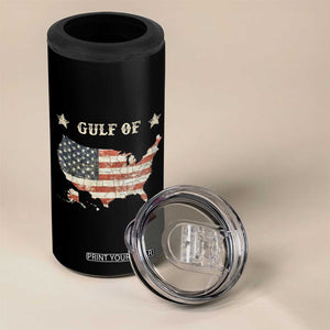 Trump 2025 Gulf Of USA American Flag 4 in 1 Can Cooler Tumbler TS11 Print Your Wear