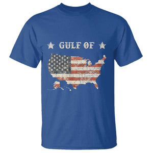 Trump 2025 Gulf Of USA American Flag T Shirt TS11 Royal Blue Print Your Wear