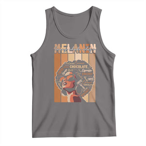 Melanin Every Shade Slays Tank Top Melanin Afro Queen African American Pride TS11 Deep Heather Print Your Wear