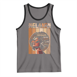 Melanin Every Shade Slays Tank Top Melanin Afro Queen African American Pride TS11 Deep Heather Black Print Your Wear
