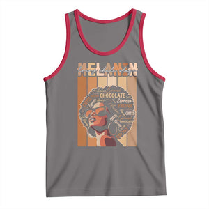 Melanin Every Shade Slays Tank Top Melanin Afro Queen African American Pride TS11 Deep Heather Red Print Your Wear