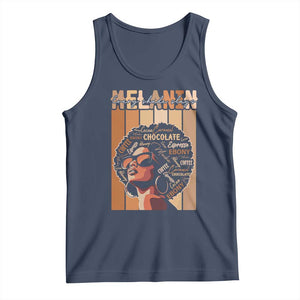 Melanin Every Shade Slays Tank Top Melanin Afro Queen African American Pride TS11 Navy Print Your Wear