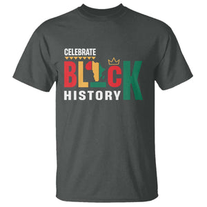 Celebrate Black History T Shirt African American History Africa Map TS11 Dark Heather Print Your Wear