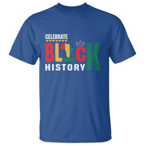 Celebrate Black History T Shirt African American History Africa Map TS11 Royal Blue Print Your Wear